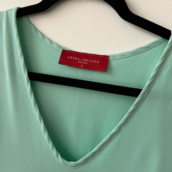 Turquoise Dress with Open Sleeve Detail from Akira - Picture 2 of 4